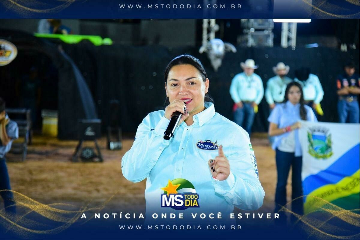 Imagem de compartilhamento para o artigo Presidente Luciene Teodora exalta apoio da Câmara e incentivo no comércio local em festividades dos 22 anos de Figueirão da MS Todo dia